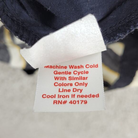 VTG Jams World Voile Zabiscus Dress Womens L Black White Rare Print Side Slit - Picture 14 of 14